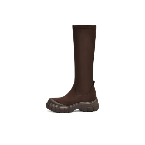 JOSINY Колено Высокие сапоги 6,8 см Женские Коричневый