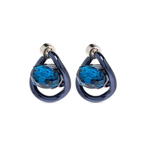 MARNI Латунь Стекло Серьги Женские Синий