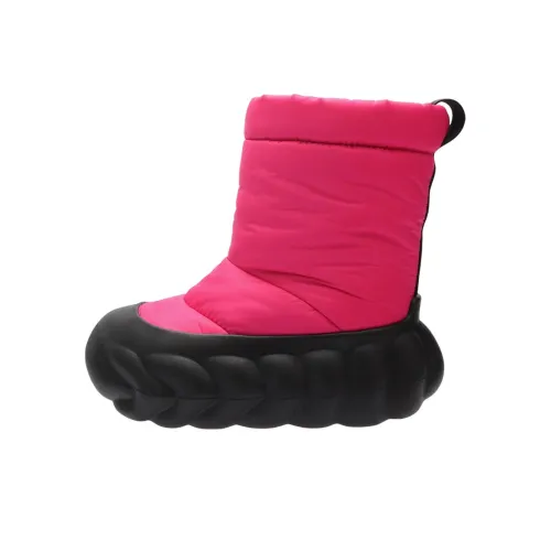 Crocs Overpuff Ботильоны Унисекс Красный Черный