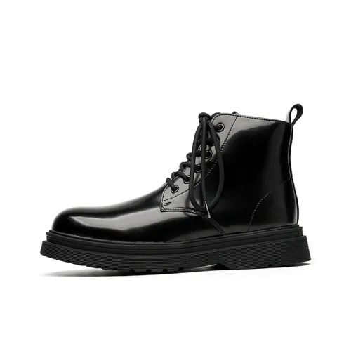 GZZ Короткий Мартин Ботин Мужской Черный