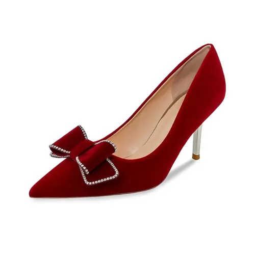 BIGTREE Узкий каблук Высокие каблуки Женские Красный