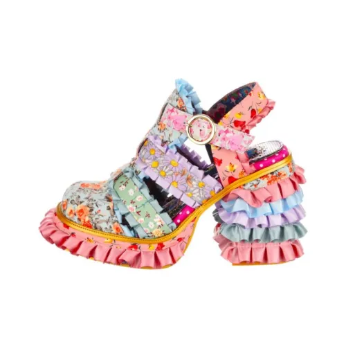 IRREGULAR CHOICE Грубый каблук Высокие каблуки Женские Розовый