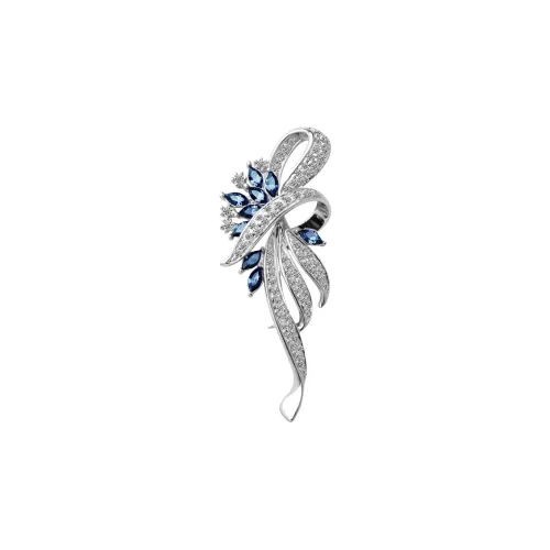 Фиолетовый сплав броши женский серебряный