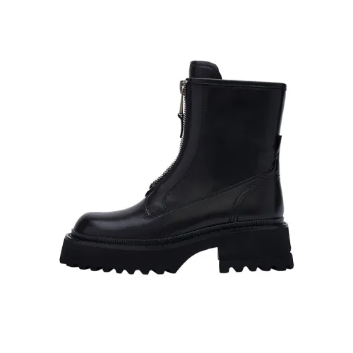 CINDY C ERIC Короткий Мартин Ботинок 7,5 см Женский Черный