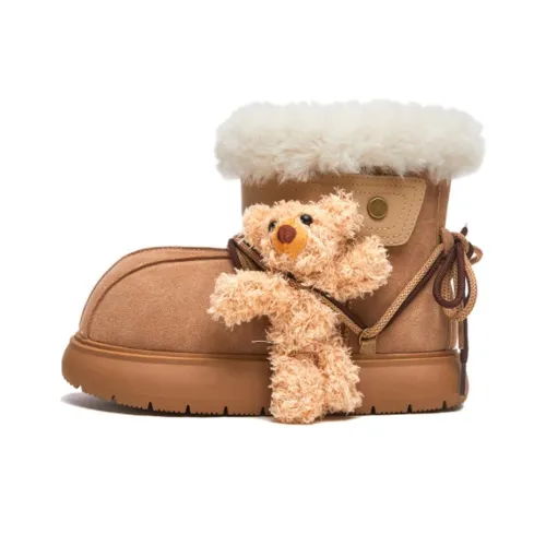 BENZI Термический Водонепроницаемый Устойчивый к Износу Увеличивающий Высоту Противоскользящее Покрытие Короткие Снежные Ботинки Женские