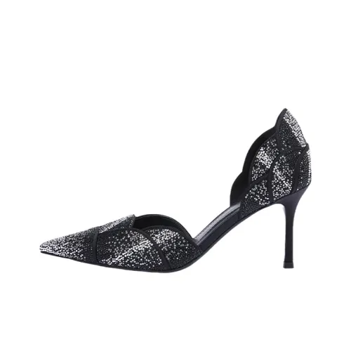 73Hours Rose Girlish Узкий каблук Высокие каблуки 8 см Женские Черный