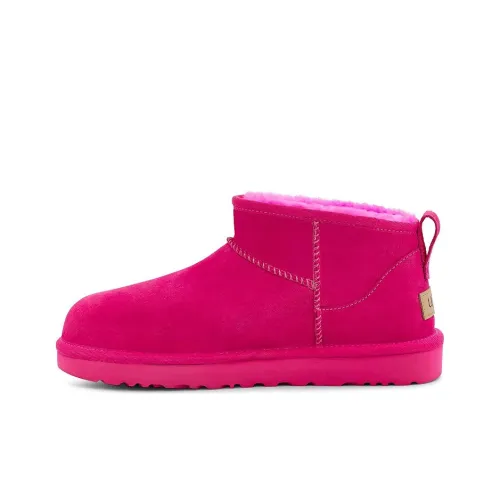 UGG CLASSIC ULTRA MINI Термостойкий противоскользящий короткий снегокат женский розовый фиолетовый