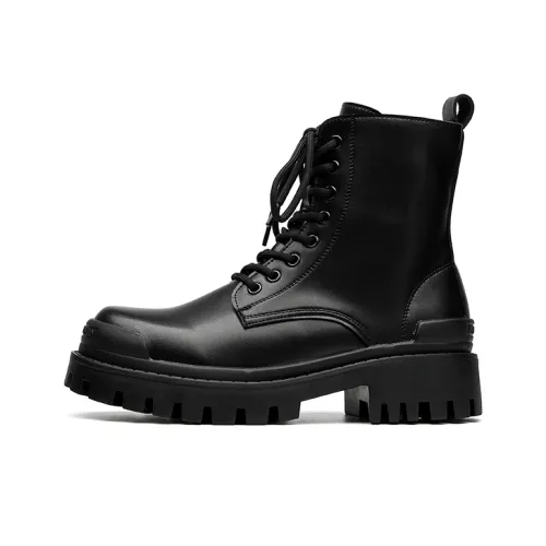 Product B Короткий Мартин Ботин Мужской Черный