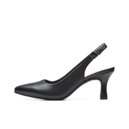 Clarks Грубый каблук Высокие каблуки 7 см Женские Черный