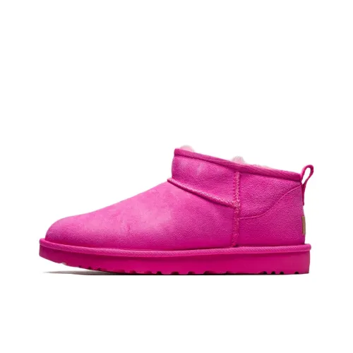UGG CLASSIC ULTRA MINI Теплоизоляционные противоскользящие ботинки с низким верхом для снега женские цвет гвоздика розовый