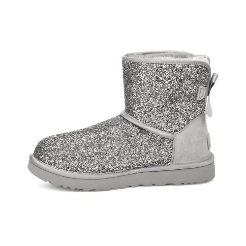 UGG CLASSIC MINI Термический Устойчивый к истиранию Короткий Снегокат Женские Серебристый Серый
