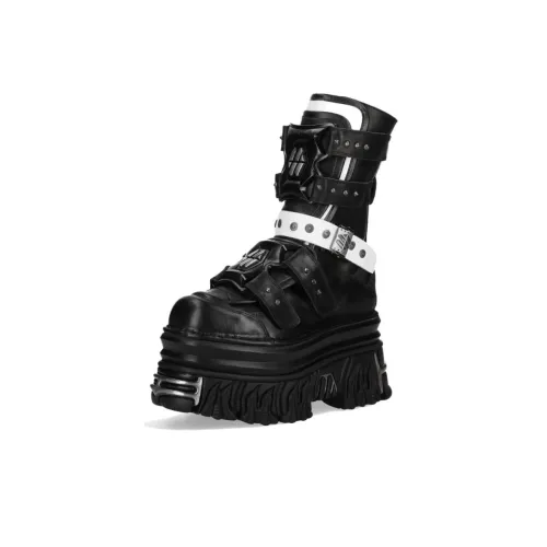 NEW ROCK Ботильоны 10 см Унисекс Черный Белый