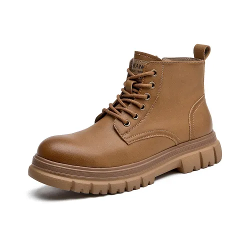 AOKANG Желтые Ботинки Короткий Мартин Boot 2,9см Мужской