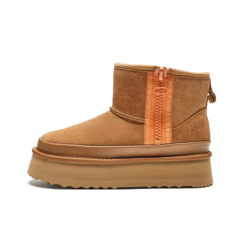 EBLAN Устойчивый к истиранию Термический Ботинки для снега Женские Каштановый