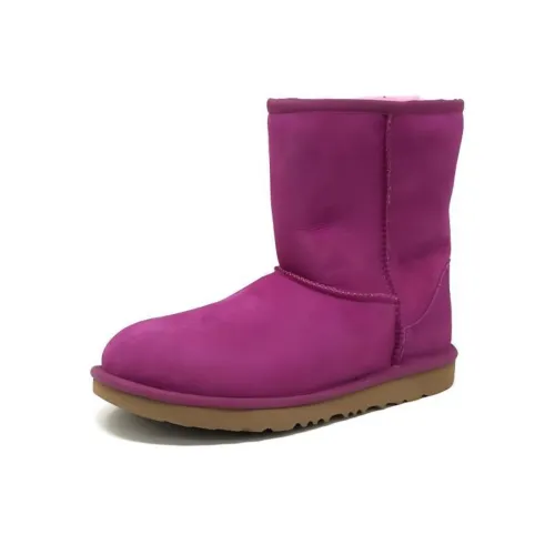 UGG Короткие Снежные Ботинки Унисекс Фиолетовый Розовый Розовый