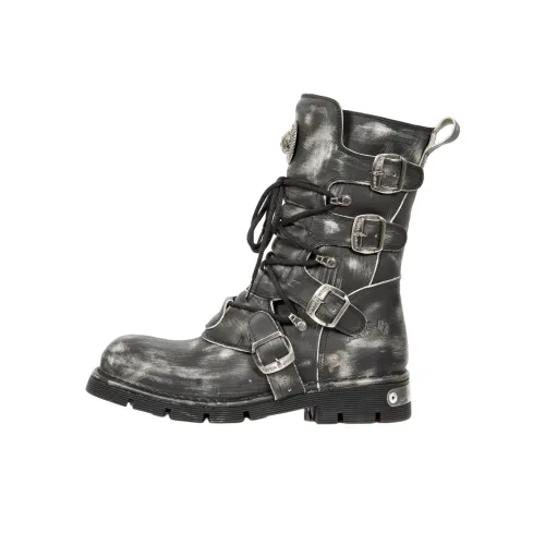 NEW ROCK Crew Martin Boot 4CM Унисекс Серый Белый