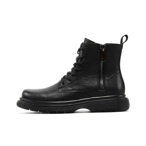 YEDANI Crew Martin Boot 4CM Мужской Черный