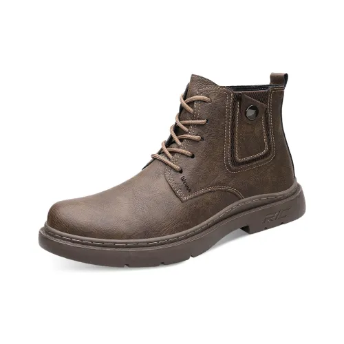 Wen Nai Короткий Мартин Ботин Мужской Хаки