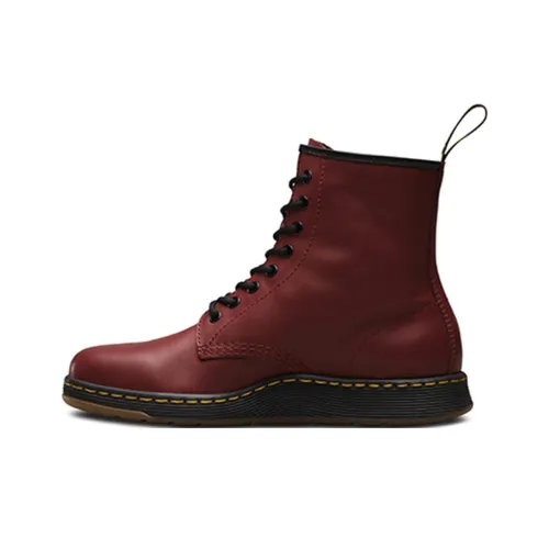 Dr.Martens Короткий MID Голень Мартин Ботинок Женские Вишнево-красный