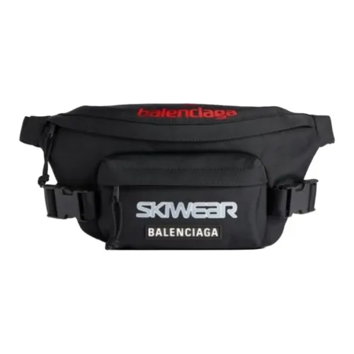 Balenciaga Мужская кожаная сумка-бант черная