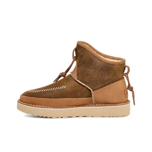 UGG Термостойкие Короткие Снежные Ботинки Унисекс Коричневый