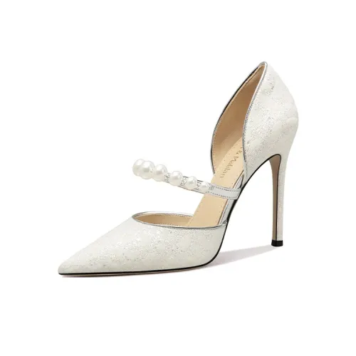 Lily Wei Узкий каблук Высокие каблуки 10 см Женские Белые