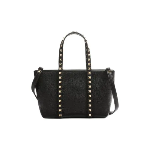 Valentino GARAVANIRockstud Телячья кожа с рельефом Тоут Сумка Сумка для покупок Сумка через плечо Сумка маленькая