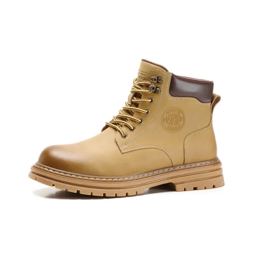 Wolves • Family QUNLANGSHIJIA Короткий Мартин Boot Мужской Имбирно-желтый