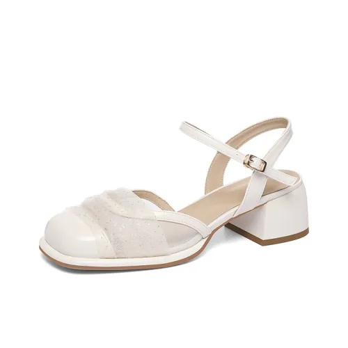 Golden Silk Rabbit Высокий каблук 5,5 см Женские