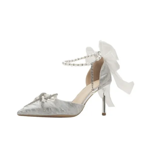 CHERRY KALIKA Туфли на высоком каблуке Женские Серебряные