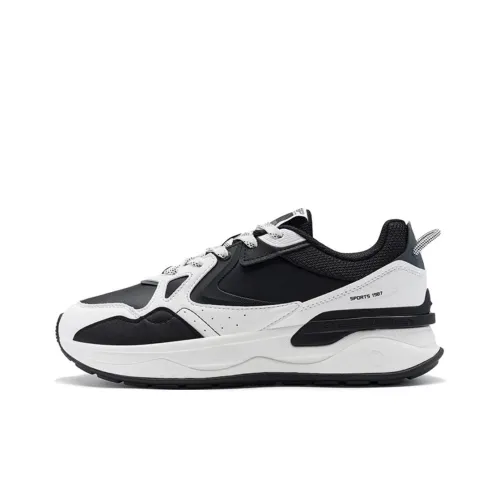 XTEP Свет Год 5,0 Противоскользящий Устойчивый к истиранию Низкий Топ Повседневный Мужской Черный Белый