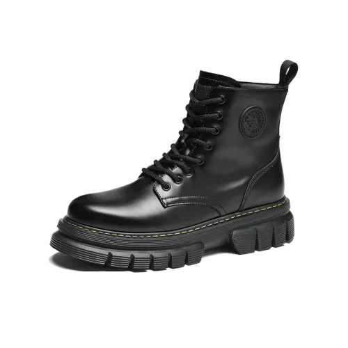 Волки • Семья QUNLANGSHIJIA Crew Мартин Ботин Мужской Черный