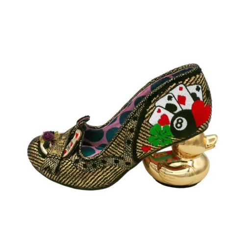 IRREGULAR CHOICE Высокие каблуки Черный Золотой Женские