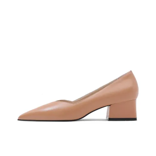 CAMEIDO Грубый каблук Высокие каблуки Женские Абрикос