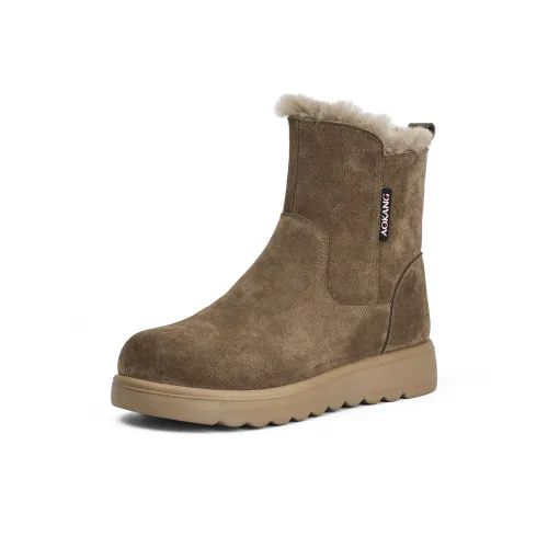 AOKANG Термостойкие противоскользящие сноубутсы женские хаки