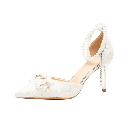 BIGTREE Узкий каблук Высокие каблуки Женские Белые