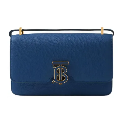 Burberry Сумка через плечо из коровьей кожи Mini Женская Морской синий
