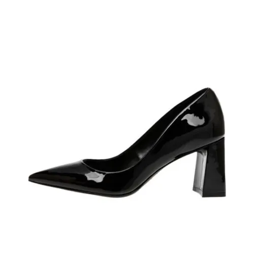 STEVE MADDEN Грубый каблук Высокие каблуки 7,5 см Женские Черный