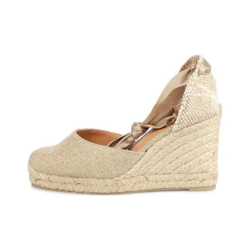 Castañer Клин-каблук Высокие каблуки Женские Бежевый