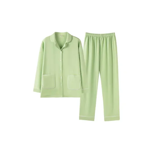 XIAFENYAN Пижамный комплект женский зеленый
