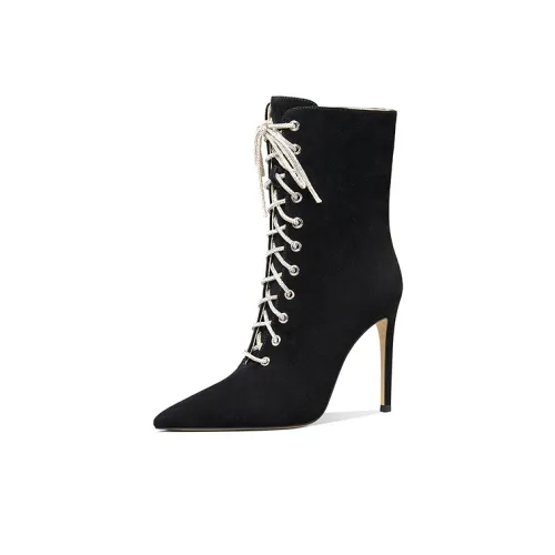 Lily Wei Ботильоны 10 см Женские Черные