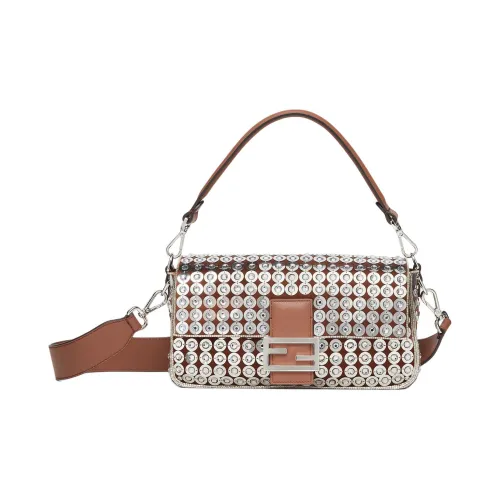 FENDI Baguette Полиэстер Багетная Сумка Плечевая Сумка Переносная Сумка через Плечо Женская Многоцветная