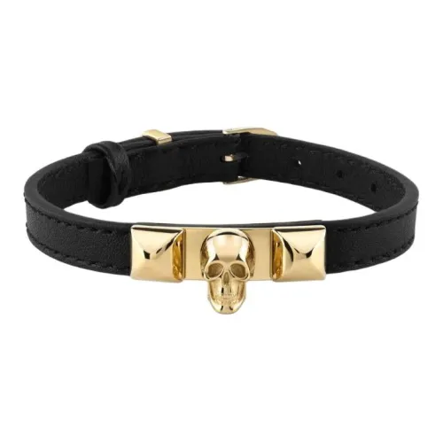 PHILIPP PLEIN Кожа Стальной с золотым покрытием Мужские Черный