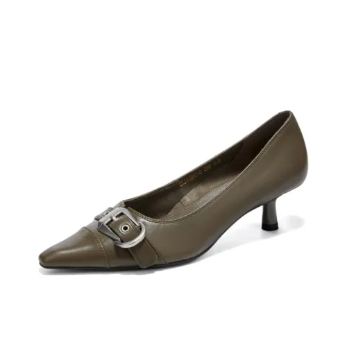 ELLE Узкий каблук Высокие каблуки 4,5 см Женские Хаки