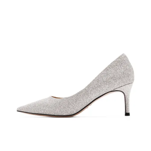 BELLE Узкий каблук Высокие каблуки 6,5CM Женские Серебряные