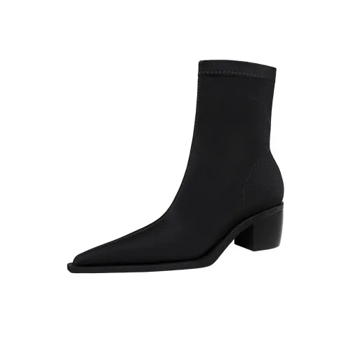 BIGTREE Ботильоны Женские Черные