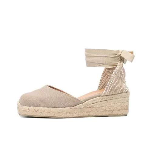 Castañer Клин-каблук Высокие каблуки 6 см Женские Бежевые