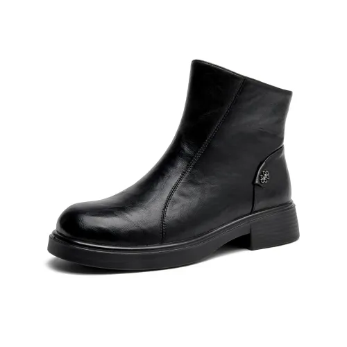 AOKANG Ботильоны 3,8 см Женские Черные