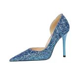 Синий [Высота каблука 10,5 см]