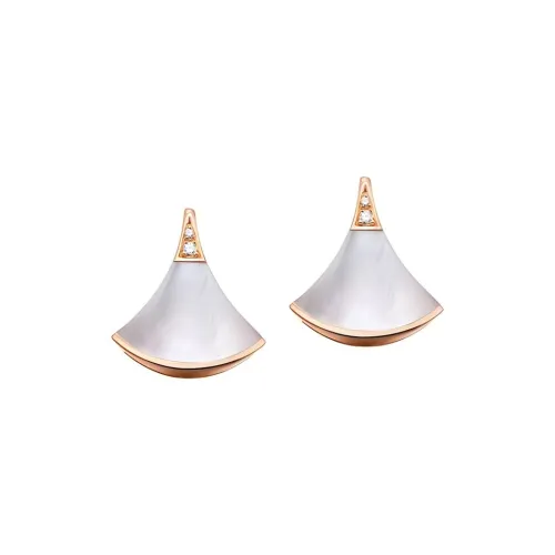 BVLGARI DIVAS’ DREAM Серьги Чистота Женственной Формы В Сочетании С Изысканным Мерцанием Перламутра И Бриллиантового Паве